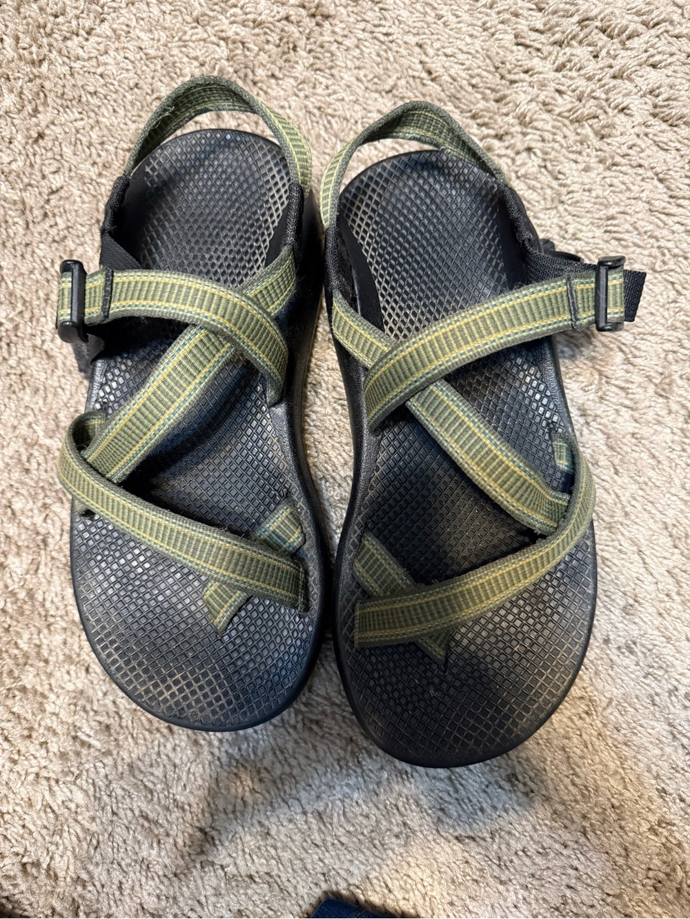 Men's Olive Green Chacos Outdoor Sandals